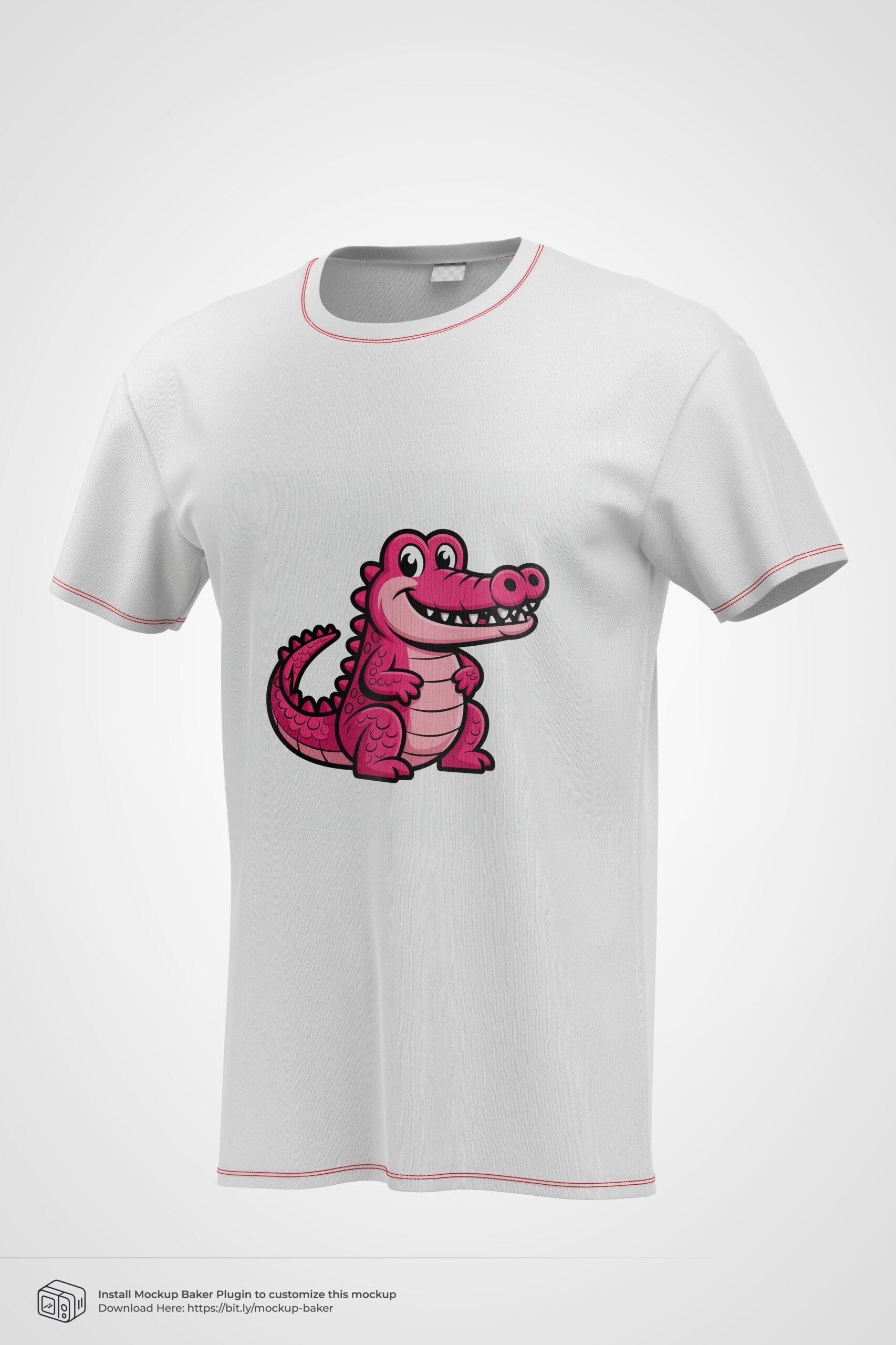 camiseta de cocodrilo rasado - Image 2